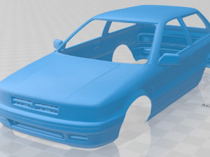 mitsubishi colt 1988 printable body car Modèles 3D en vedette