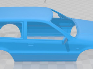 mitsubishi colt 1988 printable body car Modèles 3D en vedette