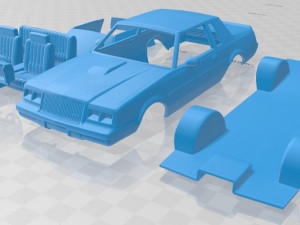 regal grand national coupe 1987 printable car Modelo de Impressão 3D