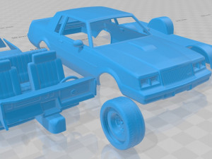 regal grand national coupe 1987 printable car 3D Baskı Modeli