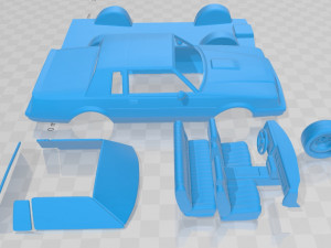 regal grand national coupe 1987 printable car 3D Baskı Modeli