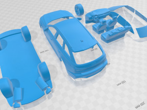 audi rs6 avant 2019 printable car 3D Baskı Modeli