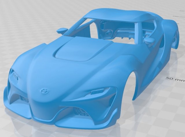 toyota ft-1 2014 printable body car Model do druku 3D .c4d .max .obj .3ds .fbx .stl .blend
