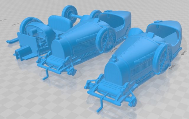 bugatti type 35 1924 printable car 3D 프린트 모델 .c4d .max .obj .3ds .fbx .stl .blend 