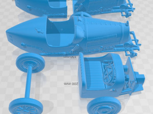 bugatti type 35 1924 printable car 3D 프린트 모델
