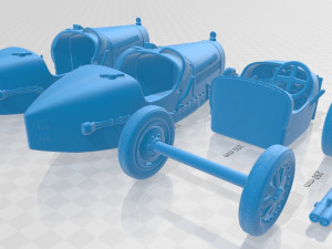bugatti type 35 1924 printable car 3D 프린트 모델