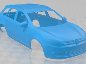 volkswagen golf variant 2010 printable body car 3D Print Model
