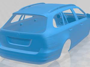 volkswagen golf variant 2010 printable body car Modelo de Impressão 3D