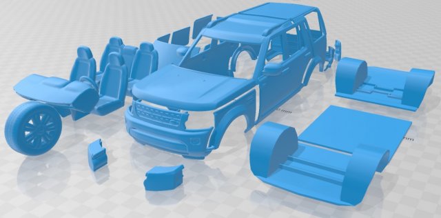 land rover discovery 2014 printable car in separate parts 3D Принт Модель .c4d .max .obj .3ds .fbx .stl .blend