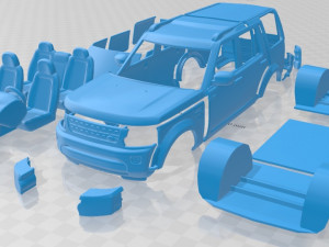 land rover discovery 2014 printable car in separate parts 3Dプリントモデル