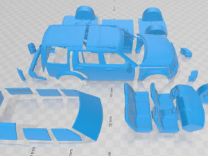land rover discovery 2014 printable car in separate parts 3D Print Model