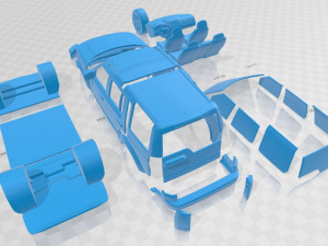land rover discovery 2014 printable car in separate parts 3D Принт Модель