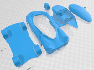 ssc tuatara 2011 printable car 3D Print Model