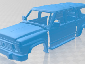 nissan patrol y60 5 doors 1987 printable body car 3D Print Model
