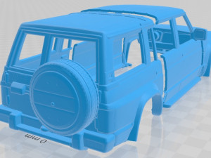 nissan patrol y60 5 doors 1987 printable body car 3D Print Model