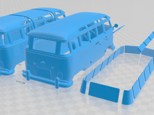 volkswagen transporter t1 1950 printable van 3D Print Model