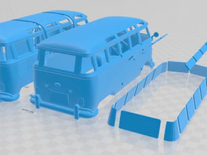 volkswagen transporter t1 1950 printable van 3D Print Model