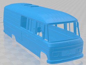 mercedes benz l508 d 1978 printable body van 3D Print Model