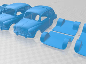 fiat 600 d 1960 auto stampabile Modello di stampa 3D