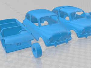 fiat 600 d 1960 printable car Modèles 3D en vedette