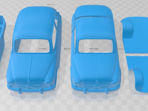 fiat 600 d 1960 printable car Modèles 3D en vedette
