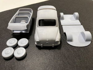 fiat 600 d 1960 printable car Modèles 3D en vedette