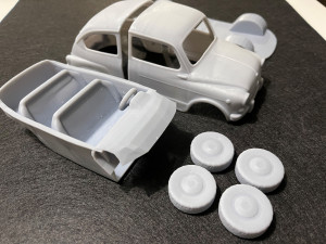 fiat 600 d 1960 printable car Modèles 3D en vedette