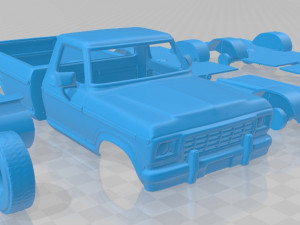 f 150 1978 printable car 3D प्रिंट मॉडल