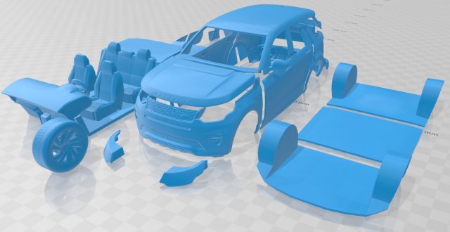 land rover discovery sport dynamic 2016 printable car 3D-printmodel .c4d .max .obj .3ds .fbx .stl .blend 