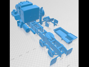 kenworth c500 2001 printable truck 3D-printmodel