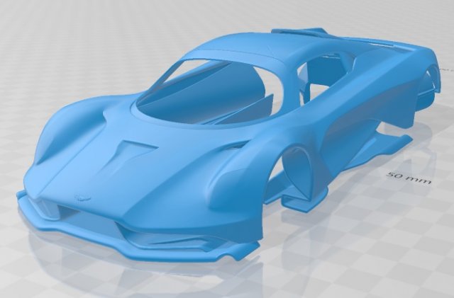 aston martin valhalla 2020 printable body car 3D 프린트 모델 .c4d .max .obj .3ds .fbx .stl .blend 