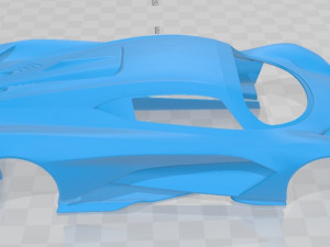 aston martin valhalla 2020 printable body car 3D 프린트 모델