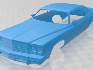 buick lesabre convertible 1975 printable body car 3Dプリントモデル