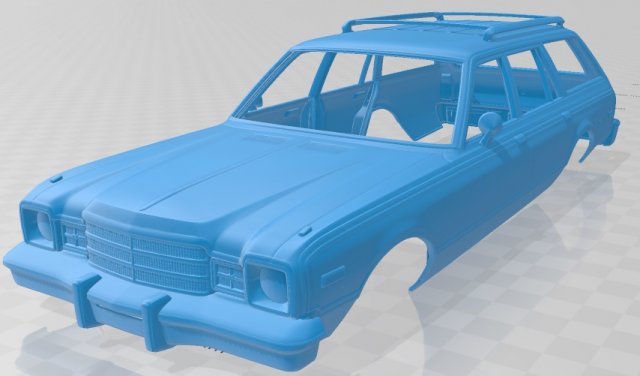 volare wagon 1976 printable body car 3D-Druckmodell .c4d .max .obj .3ds .fbx .stl .blend 