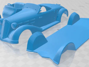 alfa romeo 6c 2300 s touring pescara spider 1935 printable car 3D Print Model