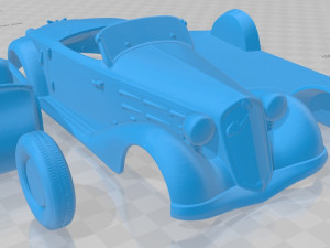 alfa romeo 6c 2300 s touring pescara spider 1935 printable car Modello di stampa 3D