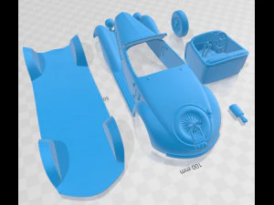 alfa romeo 6c 2300 s touring pescara spider 1935 printable car 3D Print Model