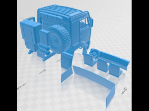 kamaz 6560 printable truck 3D Print Model
