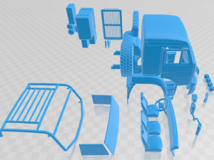 kamaz 6560 printable truck 3Dプリントモデル
