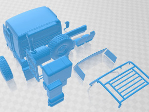 kamaz 6560 printable truck 3Dプリントモデル