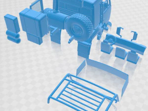 kamaz 6560 printable truck 3D Print Model