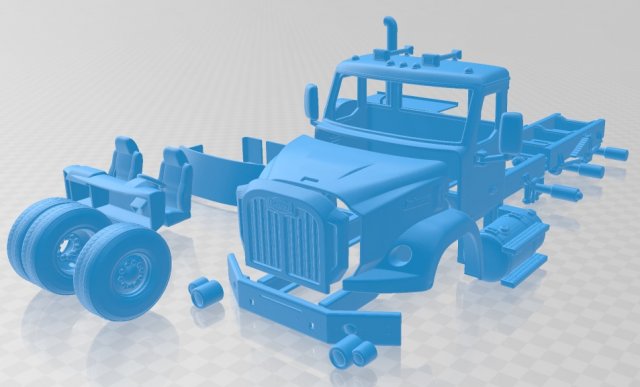 autocar dc 64 2019 printable truck 3D प्रिंट मॉडल .c4d .max .obj .3ds .fbx .stl .blend 