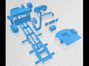 autocar dc 64 2019 printable truck 3D Print Model