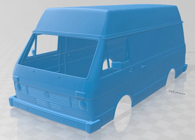 volkswagen lt panelvan 1975 printable body van 3D Print Model .c4d .max .obj .3ds .fbx .stl .blend