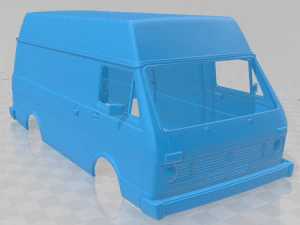 volkswagen lt panelvan 1975 printable body van 3D Print Model