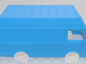 volkswagen lt panelvan 1975 printable body van 3D प्रिंट मॉडल