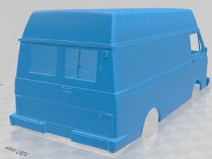 volkswagen lt panelvan 1975 printable body van 3D प्रिंट मॉडल