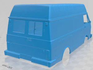 volkswagen lt panelvan 1975 printable body van 3D Print Model