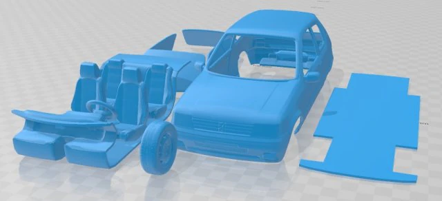 Peugeot 205 gti 1983-1998 printable car 3D Print Model .c4d .max .obj .3ds .fbx .stl .blend 