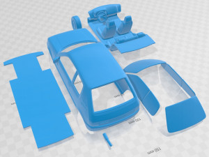 Peugeot 205 gti 1983-1998 printable car 3Dプリントモデル